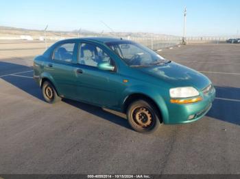  Salvage Chevrolet Aveo