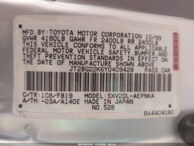 Toyota Camry Le Image 6