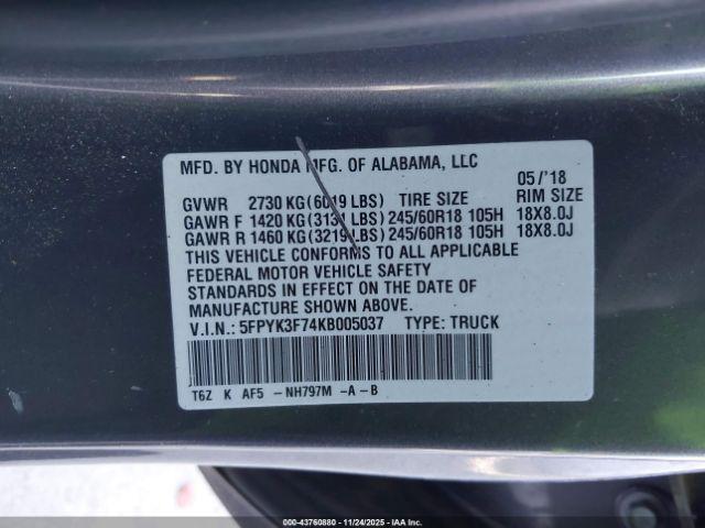 Honda Ridgeline Rtl-e Image 3