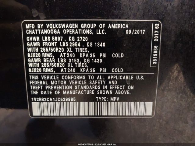 Volkswagen Atlas 3.6l V6 Sel Image 16