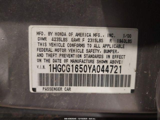 Honda Accord 3.0 Ex Image 5